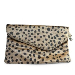 Cheetah Print Clutch Bag